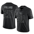 tocy T.Titans #20 Tony Pollard Player Black RFLCTV Limited Stitched Jerseys