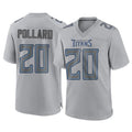 Tocy T.Titans #20 Tony Pollard Player Gray Atmosphere Fashion Home Game Stitched Jerseys