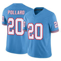 Tocy T.Titans #20 Tony Pollard Player Light Blue Limited Vapor F.U.S.E. Home Game Stitched Jerseys