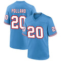 tocy T.Titans #20 Tony Pollard Player Light Blue Throwback Alternate Game Stitched Jerseys
