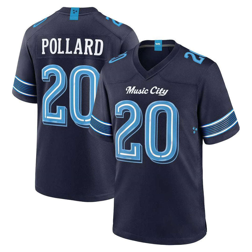 Tocy T.Titans #20 Tony Pollard Player Navy 2026 Rivalries Collection Home Game Stitched Jerseys