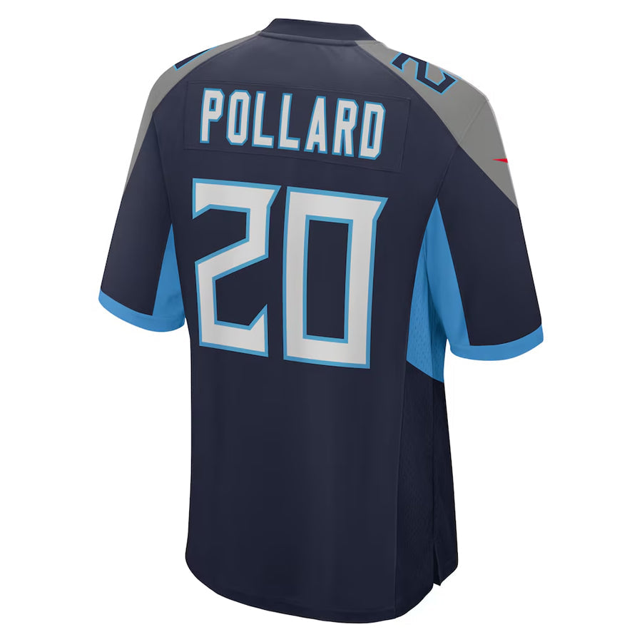 tocy T.Titans #20 Tony Pollard Player Navy Home Game Stitched Jerseys