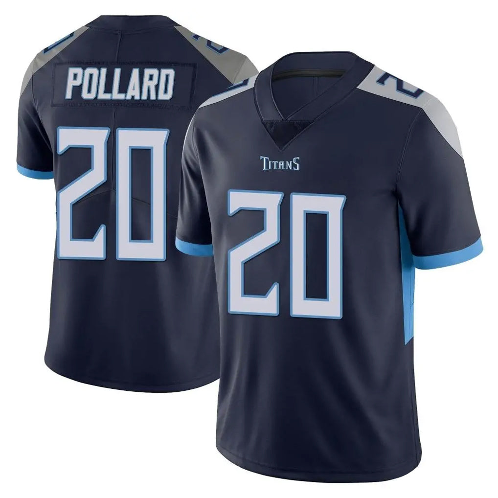Tocy T.Titans #20 Tony Pollard Player Navy Limited Vapor Untouchable Home Game Stitched Jerseys