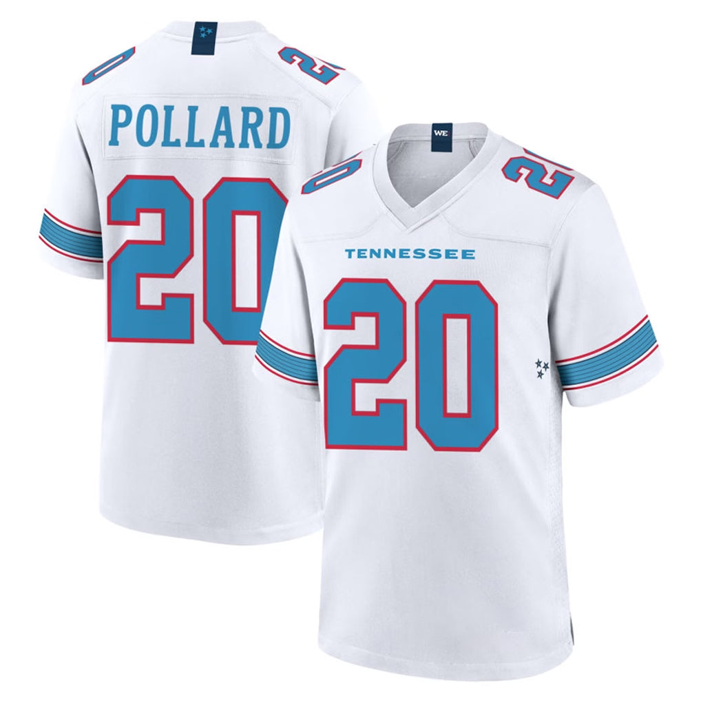 Tocy T.Titans #20 Tony Pollard Player White 2026 Game Home Stitched Jerseys