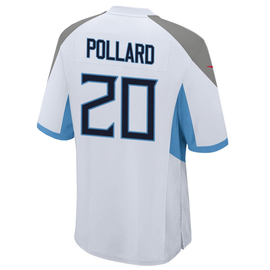 tocy T.Titans #20 Tony Pollard Player White Home Game Stitched Jerseys