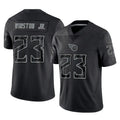 Tocy T.Titans #23 Kevin Winston Jr. Player Black Limited Reflective Home Game Stitched Jerseys
