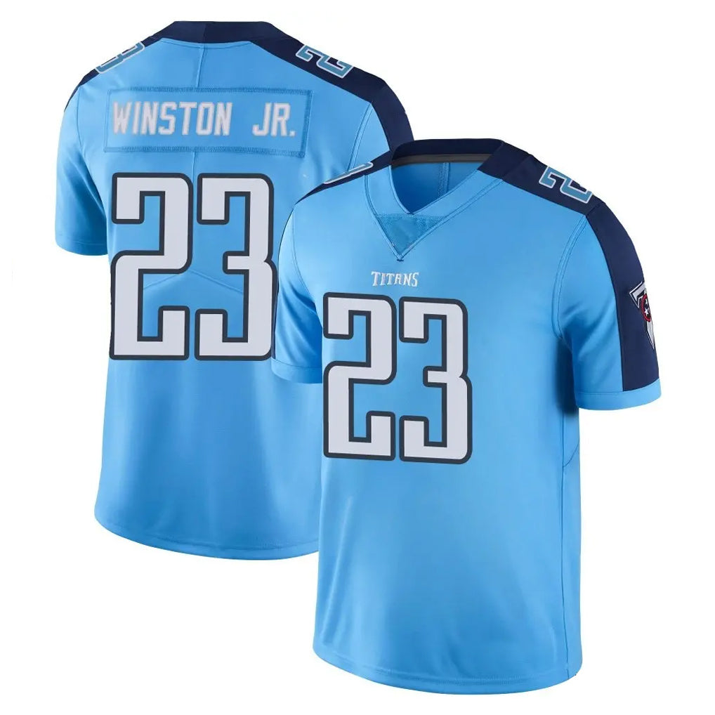 Tocy T.Titans #23 Kevin Winston Jr. Player Light Blue Limited Color Rush Home Game Stitched Jerseys