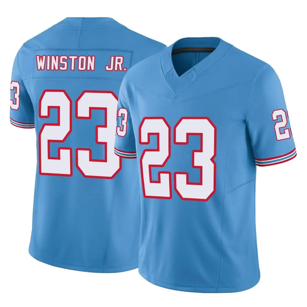 Tocy T.Titans #23 Kevin Winston Jr. Player Light Blue Limited Vapor F.U.S.E. Home Game Stitched Jerseys