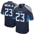 Tocy T.Titans #23 Kevin Winston Jr. Player Navy Home Game Stitched Jerseys