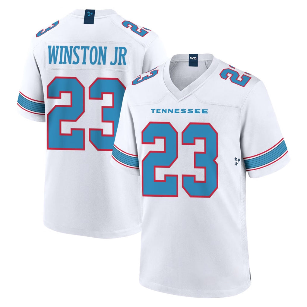 Tocy T.Titans #23 Kevin Winston Jr. Player White 2026 Game Home Stitched Jerseys