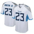 Tocy T.Titans #23 Kevin Winston Jr. Player White Home Game Stitched Jerseys