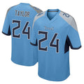 Tocy T.Titans #24 Alontae Taylor Player Light Blue Home Game Stitched Jerseys