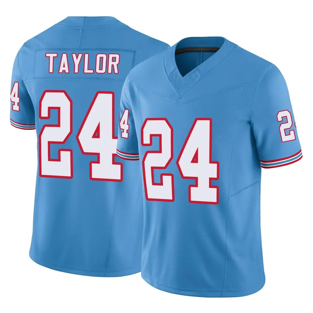 Tocy T.Titans #24 Alontae Taylor Player Light Blue Limited Vapor F.U.S.E. Home Game Stitched Jerseys