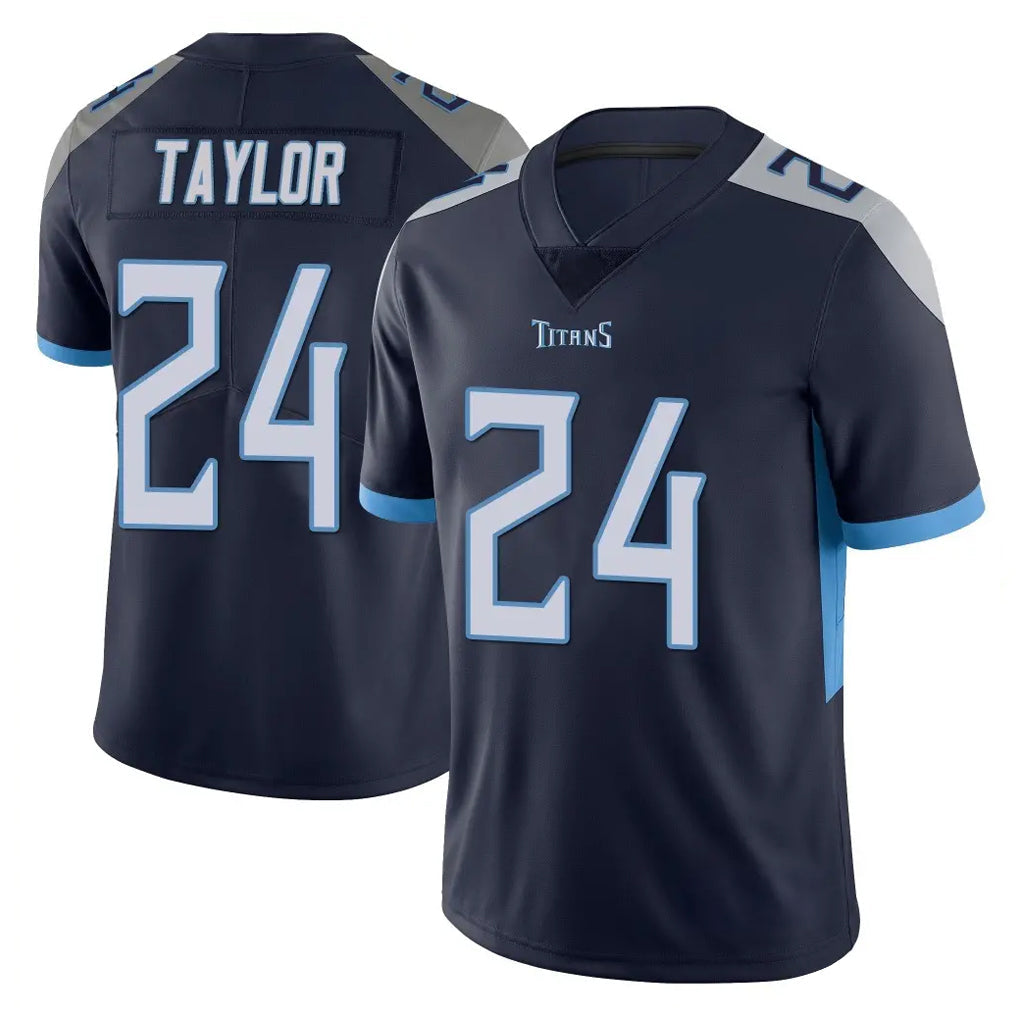 Tocy T.Titans #24 Alontae Taylor Player Navy Limited Vapor Untouchable Home Game Stitched Jerseys