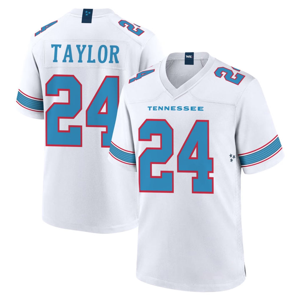 Tocy T.Titans #24 Alontae Taylor Player White 2026 Game Home Stitched Jerseys