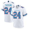 Tocy T.Titans #24 Alontae Taylor Player White 2026 Game Home Stitched Jerseys