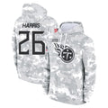 Tocy T.Titans #26 Marcus Harris Player Camo Arctic Salute to Service Pullover Hoodies Home Game Stitched Jerseys