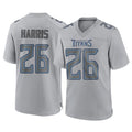Tocy T.Titans #26 Marcus Harris Player Gray Atmosphere Fashion Home Game Stitched Jerseys