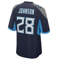 tocy T.Titans #28 Chris Johnson Navy Retired Player Game Jersey American Stitched Football Jersey
