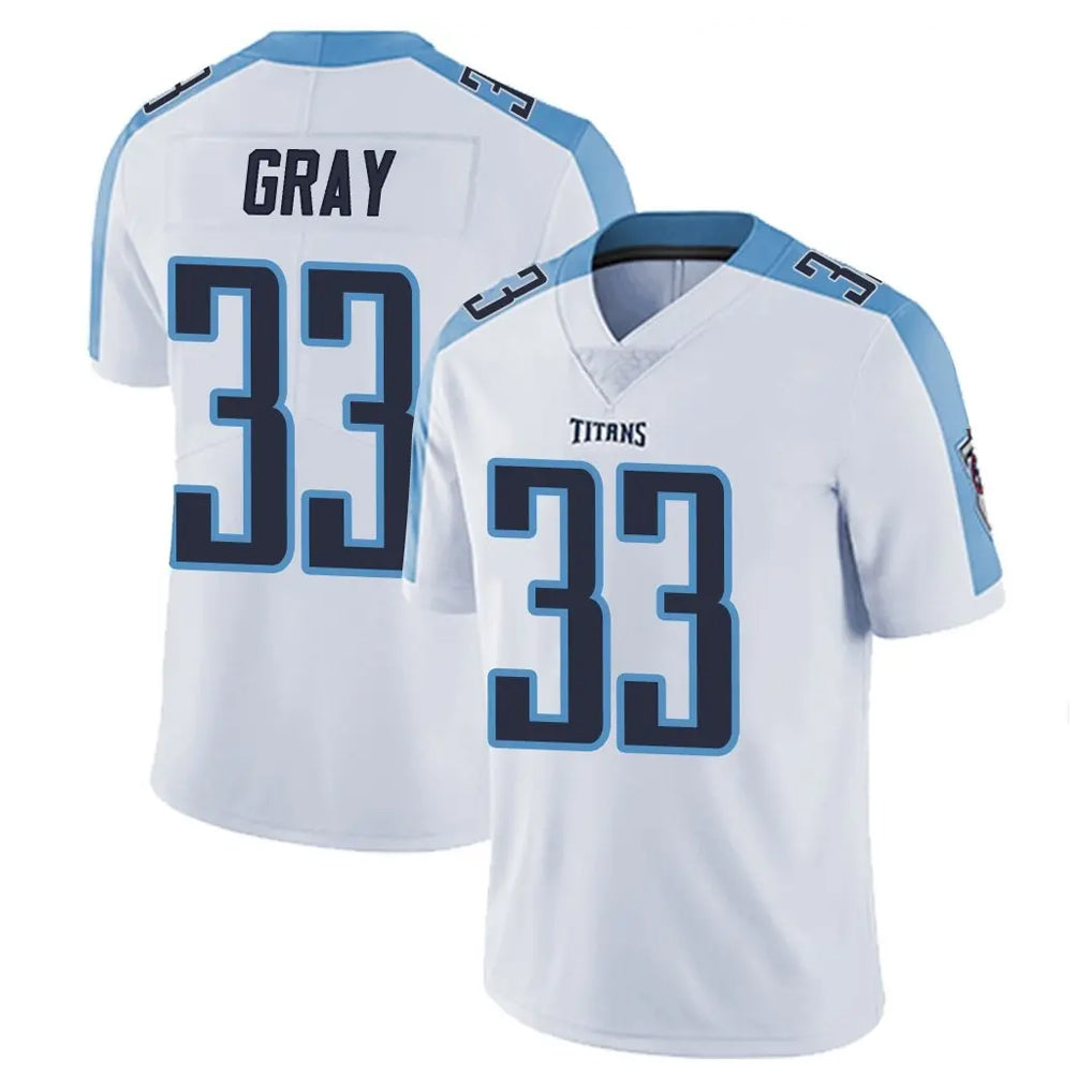 Tocy T.Titans #33 Cedric Gray Player White Limited Vapor Untouchable Home Game Stitched Jerseys