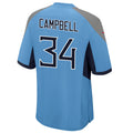tocy T.T.Titans #34 Earl Campbell Player Light Blue Home Game Football Jerseys