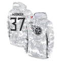 Tocy T.Titans #37 Amani Hooker Player Camo Arctic Salute to Service Pullover Hoodies Home Game Stitched Jerseys
