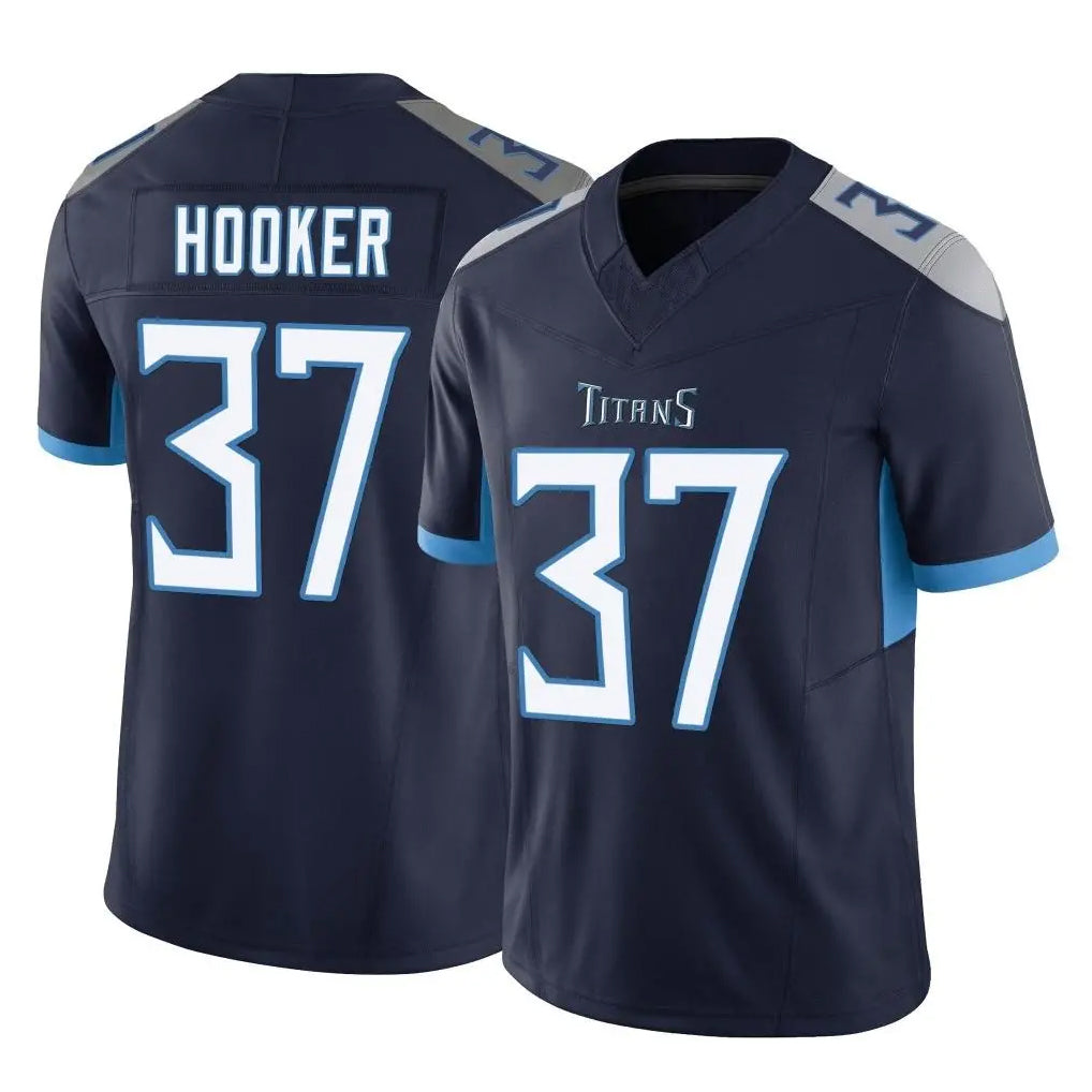 Tocy T.Titans #37 Amani Hooker Player Navy Limited Vapor F.U.S.E. Home Game Stitched Jerseys