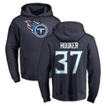 Tocy T.Titans #37 Amani Hooker Player Navy Logo Pullover Hoodies Home Game Stitched Jerseys