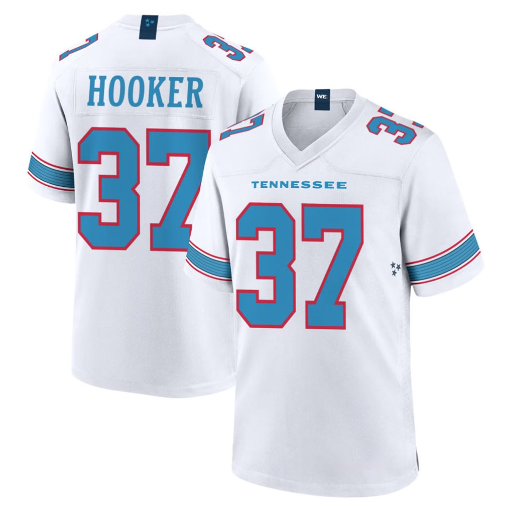 Tocy T.Titans #37 Amani Hooker Player White 2026 Game Home Stitched Jerseys