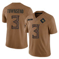 Tocy T.Titans #3 Tommy Townsend Player Brown Limited Salute to Service Home Game Stitched Jerseys
