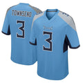 Tocy T.Titans #3 Tommy Townsend Player Light Blue Home Game Stitched Jerseys