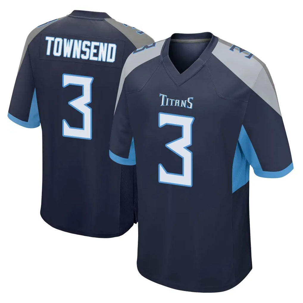 Tocy T.Titans #3 Tommy Townsend Player Navy Home Game Stitched Jerseys