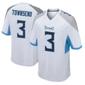 Tocy T.Titans #3 Tommy Townsend Player White Home Game Stitched Jerseys