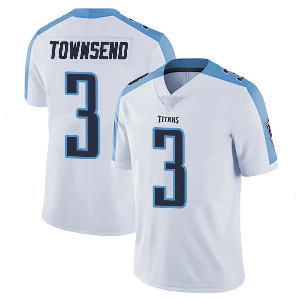 Tocy T.Titans #3 Tommy Townsend Player White Limited Vapor Untouchable Home Game Stitched Jerseys