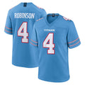 Tocy T.Titans #4 Wan'Dale Robinson Player Light Blue 2026 Game Home Stitched Jerseys