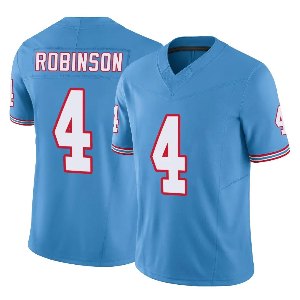 Tocy T.Titans #4 Wan'Dale Robinson Player Light Blue Limited Vapor F.U.S.E. Home Game Stitched Jerseys