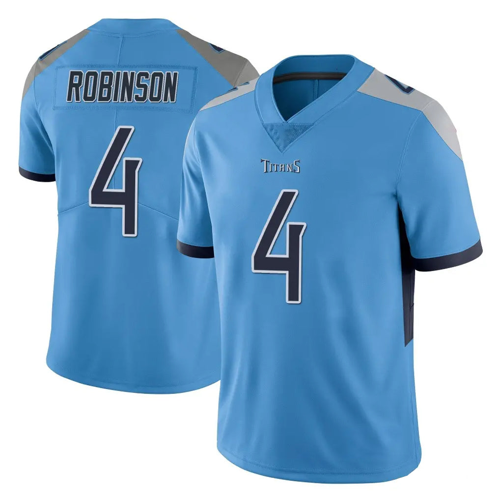 Tocy T.Titans #4 Wan'Dale Robinson Player Light Blue Limited Vapor Untouchable Home Game Stitched Jerseys