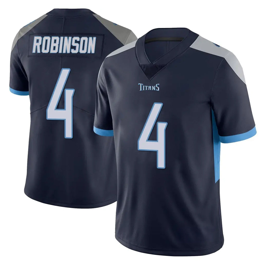 Tocy T.Titans #4 Wan'Dale Robinson Player Navy Limited Vapor Untouchable Home Game Stitched Jerseys