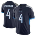 Tocy T.Titans #4 Wan'Dale Robinson Player Navy Limited Vapor Untouchable Home Game Stitched Jerseys