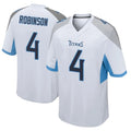 Tocy T.Titans #4 Wan'Dale Robinson Player White Home Game Stitched Jerseys