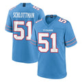 Tocy T.Titans #51 Austin Schlottmann Player Light Blue 2026 Game Home Stitched Jerseys
