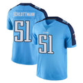 Tocy T.Titans #51 Austin Schlottmann Player Light Blue Limited Color Rush Home Game Stitched Jerseys