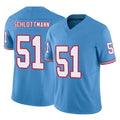 Tocy T.Titans #51 Austin Schlottmann Player Light Blue Limited Vapor F.U.S.E. Home Game Stitched Jerseys