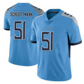 Tocy T.Titans #51 Austin Schlottmann Player Light Blue Limited Vapor Untouchable Home Game Stitched Jerseys