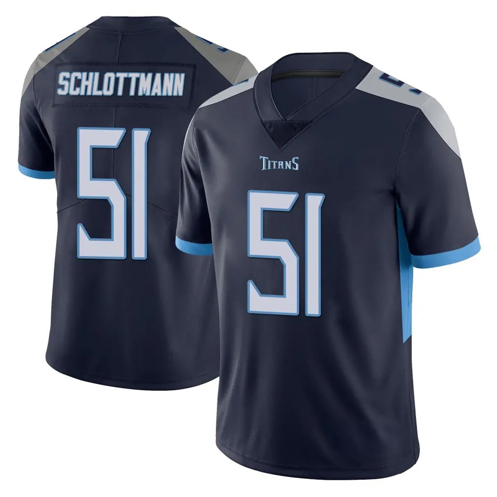 Tocy T.Titans #51 Austin Schlottmann Player Navy Limited Vapor Untouchable Home Game Stitched Jerseys