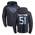 Tocy T.Titans #51 Austin Schlottmann Player Navy Logo Pullover Hoodies Home Game Stitched Jerseys