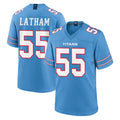 Tocy T.Titans #55 JC Latham Player Light Blue 2026 Game Home Stitched Jerseys