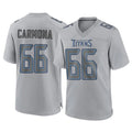 Tocy T.Titans #66 Fernando Carmona Jr. Player Gray Atmosphere Fashion Home Game Stitched Jerseys