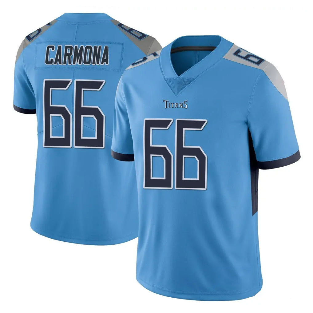 Tocy T.Titans #66 Fernando Carmona Jr. Player Light Blue Limited Vapor Untouchable Home Game Stitched Jerseys