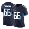 Tocy T.Titans #66 Fernando Carmona Jr. Player Navy Limited Vapor F.U.S.E. Home Game Stitched Jerseys